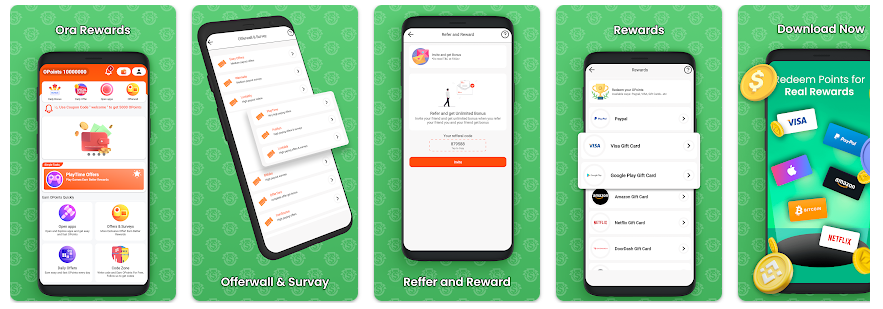 Ora Rewards – Cash Earning App: Ganhe dinheiro fácil