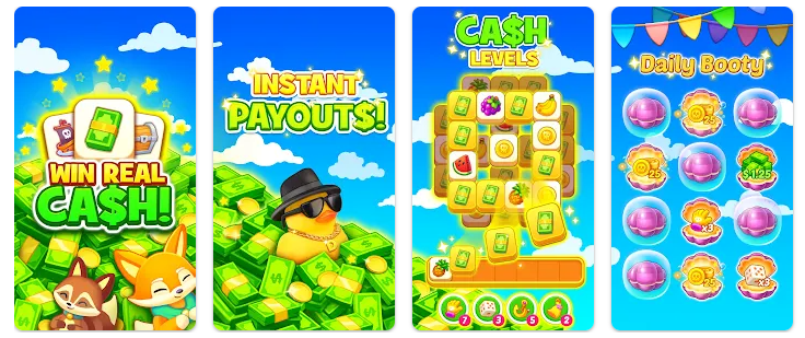 Ganhe dinheiro com aplicativo Treasure Tiles: Win Cash