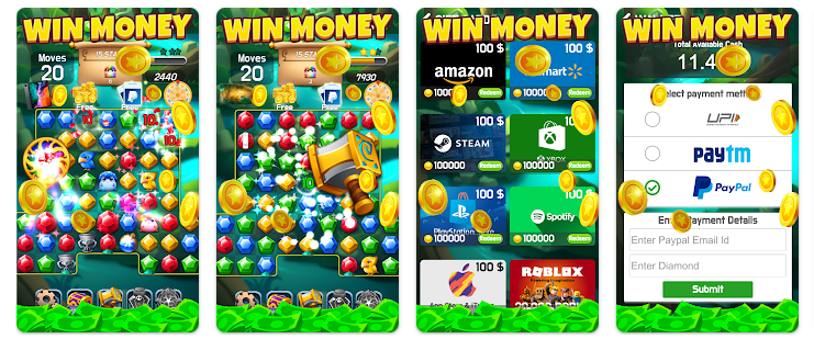 Money Jewel: Ganhe dinheiro jogando no aplicativo