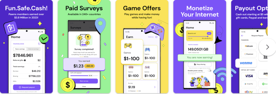 Descubra Como Transformar Opiniões e Jogos em Dinheiro com o Pawns.app: Surveys for Money