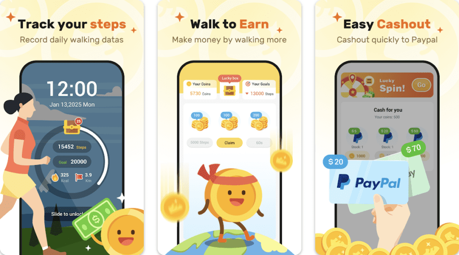 Transforme Cada Passo em Dinheiro com o WalkEarn – Steps to Cash